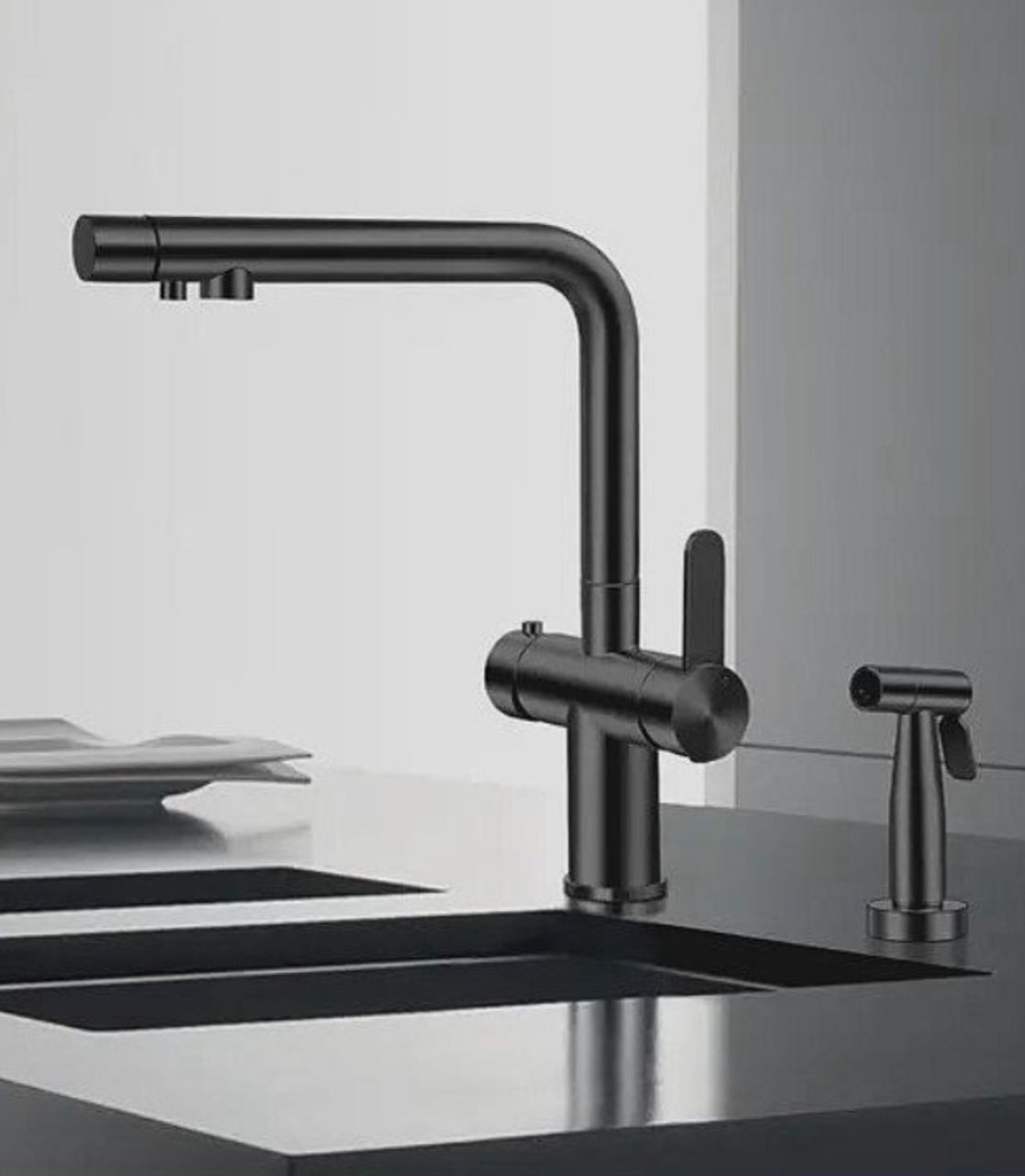 شیر سینک دو منظوره داسی 4063